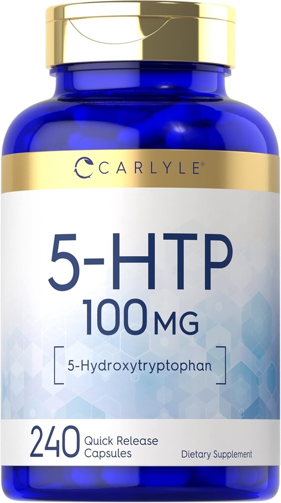 Carlyle 5HTP | 100mg | 240 Capsules | 5 Hydroxtryptophan | Non-GMO & Gluten Free Supplement 2