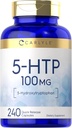 Carlyle 5HTP | 100mg | 240 Capsules | 5 Hydroxtryptophan | Non-GMO & Gluten Free Supplement 2