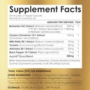 Berberine Supplement – High Strength 7500mg Equivalent – Berberine with Ceylon Cinnamon, Milk Thistle & Turmeric – 120 Vegan Capsules – Non-GMO, USA Formulated 4