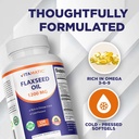 Vitamatic 2 Pack Flaxseed Oil 1200mg 120 from Cold Pressed Flax Seed - 675 mg of ALA Omega 3 Fatty Acids for Improving Heart Health 5