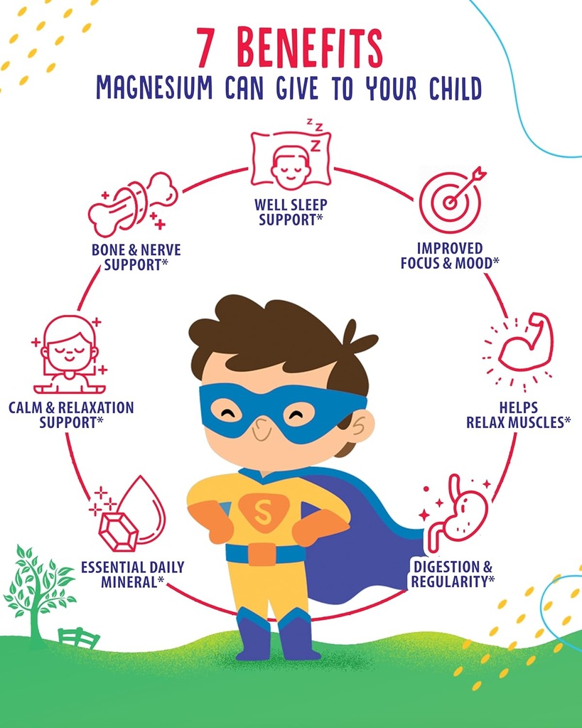Magnesium Gummies for Kids & Adults - Calm Magnesium Chews - Magnesium Citrate Chewable Supplement for Mood & Muscle Support 6