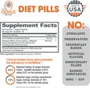 The Genius Brand - Genius Diet Pills for Weight Loss Support, 50 Veggie Capsules - Smart Appetite Suppressant for Women and Men - Natural 5-HTP & Saffron Supplement - Cortisol & Thyroid Support 3