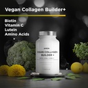 Amen Plant-Based Vegan Collagen Builder Supplement - Organic Whole Foods, Lutein, Vitamin C, Biotin, Lysine, Proline Collagen Boosters - Organic Cranberry, Lemon, Strawberry - Once A Day - 30 Capsules 4