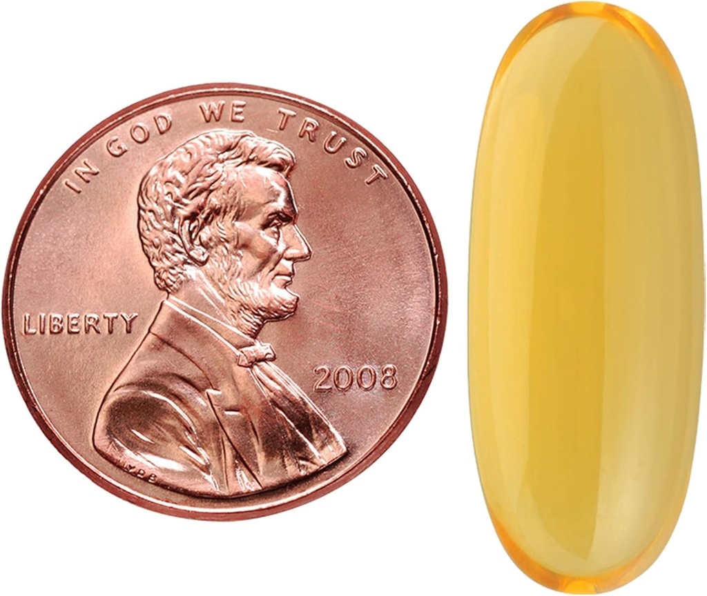 Nature Made Burp-Less Fish Oil 1200 mg, 60 Softgels, Fish Oil Omega 3 Supplement For Heart Health (Pack of 3) 4