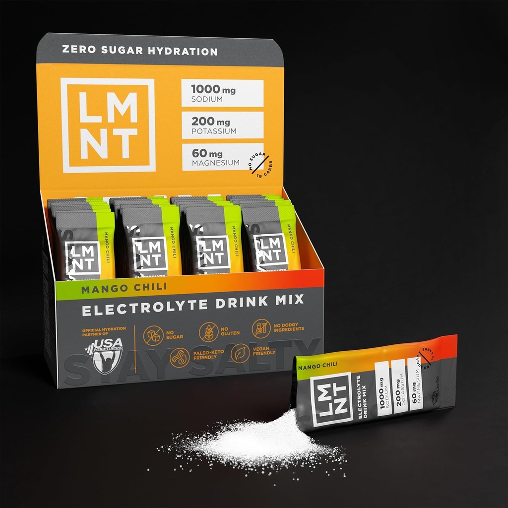LMNT Zero Sugar Electrolytes - Mango Chili Salt | Drink Mix | 30 Count 5