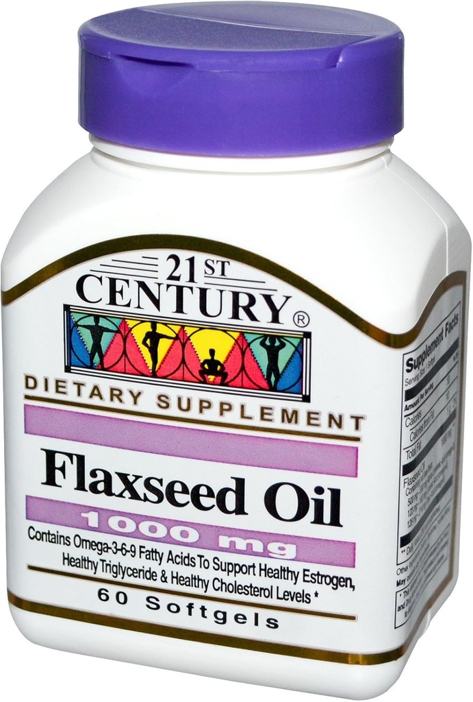 FLAX SEED OIL 1000mg 60 SOFTGELS 2