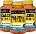 MASON NATURAL Calcium Citrate Plus Vitamin D3, 6 Month Supply, Strengthens Muscle Function & Bone Health, 3 Pack 2