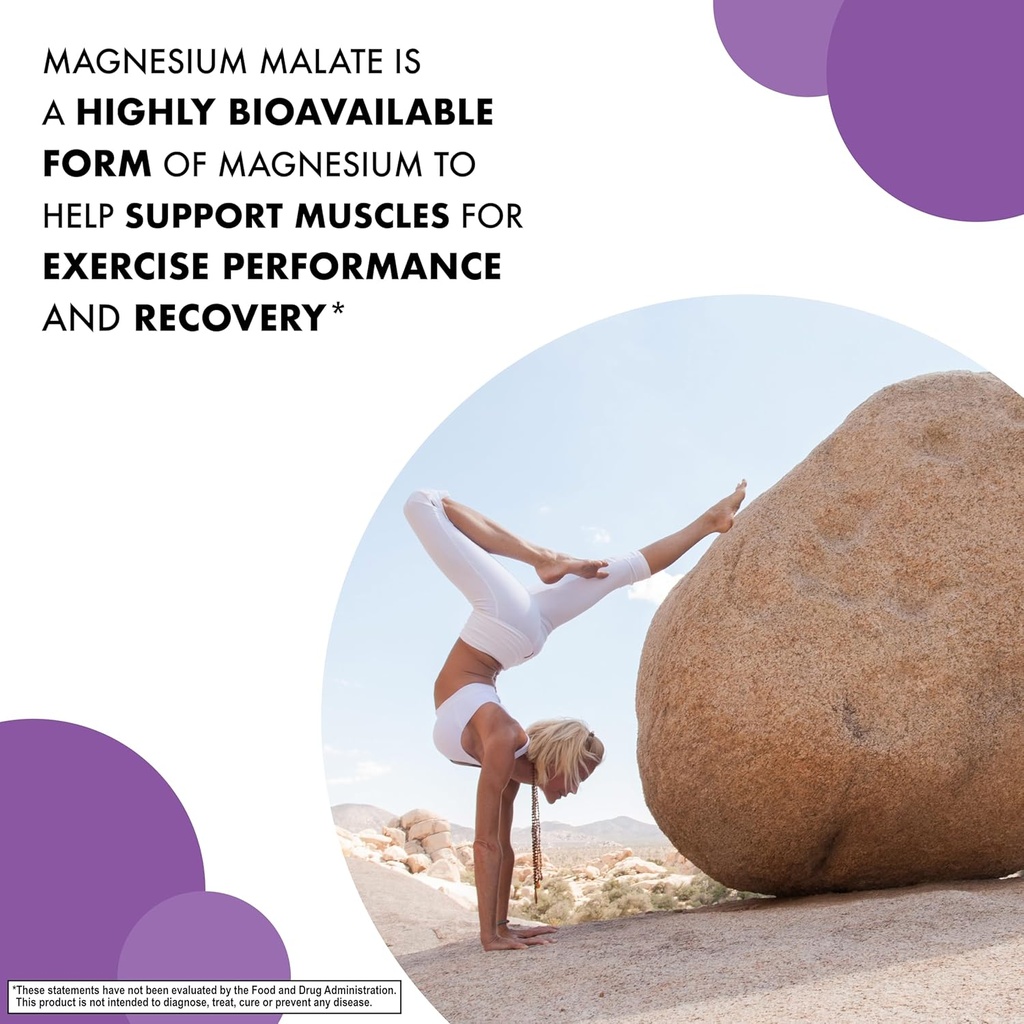 Bluebonnet Nutrition Magnesium Malate Vegetable Capsules - Supports Energy, Muscle & Joint Health - Non-GMO, Vegan, Kosher Certified, Gluten-Free, 90 Count 4