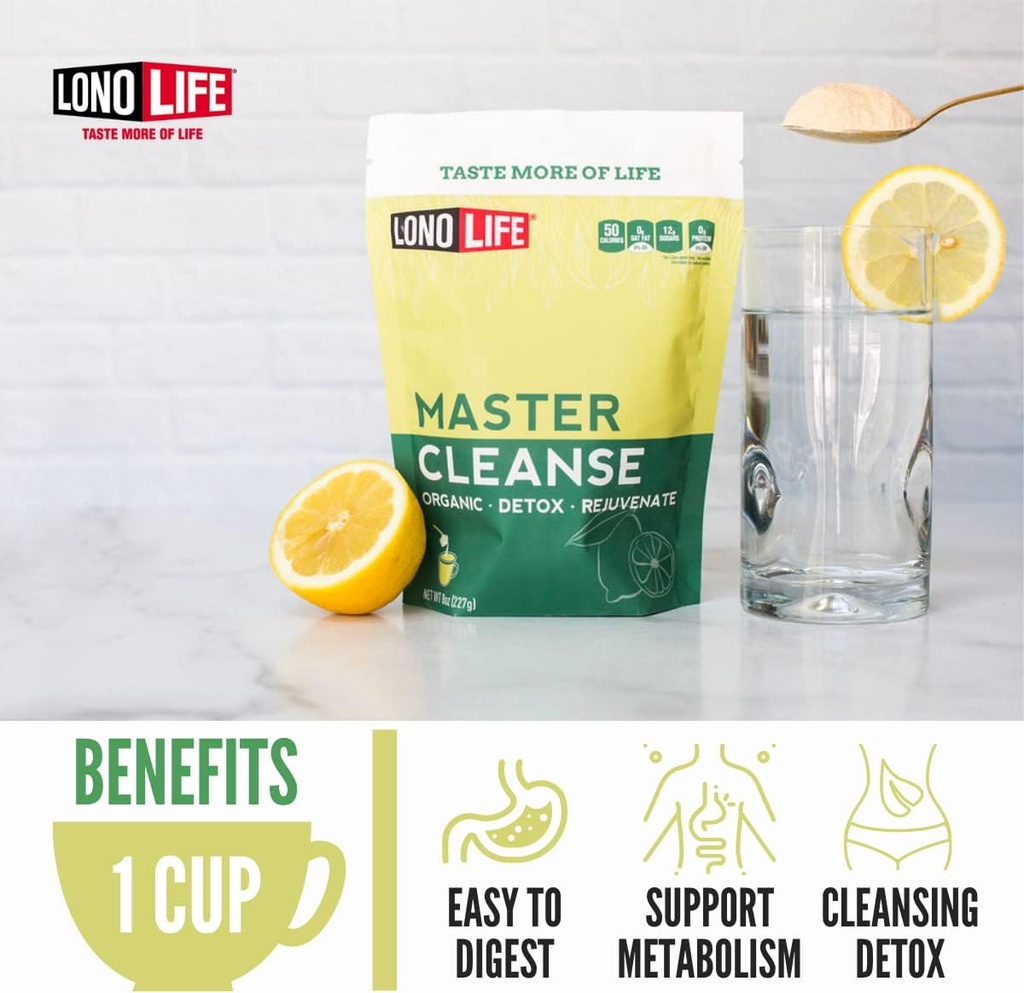 Cleanse Co- Master Cleanse Lemonade - Detox Lemonade Diet Powder - Organic, Gluten-Free - 8 oz Bulk Package- 15 Servings 6