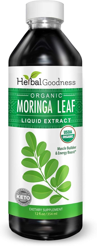 Herbal Goodness Moringa Leaf Extract - Parent (Moringa Leaf Extract 12oz) 2