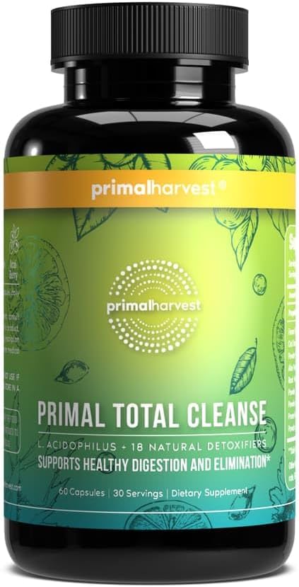 Primal Harvest Full Body Detox Cleanse, Liver,Kidney,Gut,Bowel,Intestinal, & Stomach Cleanse, 60 Count Bottle 2