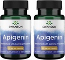 Swanson Apigenin-Bioflavonoid Supplement Natural Prostate Support-Metabolism & Nerve Health Support-Can Support Sleep & Relaxation 90 Caps, 50mg Each 2 Pack 2