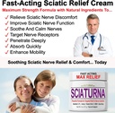 Sciatica Nerve Cream - Maximum Strength Comfort Cream for Feet, Hands, Legs, Toes, Back - Natural Ultra Strength Arnica, MSM, Menthol, Soothing Comfort, Large 4 Oz 3