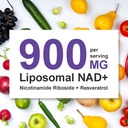 NAD+ Supplement for Anti Aging and Cell Regeneration, 900mg NAD Supplement, Liposomal Nicotinamide Riboside, Support Cellular, Muscle & Energy, NMN Supplement Alternative 80p 4