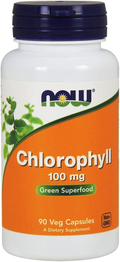 NOW Foods Chlorophyll 100 mg Caps, 90 ct 2