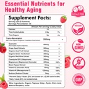 2000mg Organic Resveratrol Gummies for Women - Sugar Free Resveratrol-Nutritional-Supplements for Antioxidant Support, Cellular Health, Immunity, Brain & Energy, Raspberry Flavor, 60 Count 3