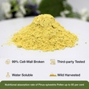 ECO-TASTE Pine Pollen Powder 6 Ounce, Wild Harvested - Pinus Tabuliformis， 99% Cracked Cell Wall 4