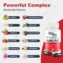 Liposomal Immune Support Supplement for Adults, Complex with L-Lysine 1,500mg, Vitamins, Minerals & Herbal Extracts, Comprehensive Daily Wellness Blend for Men & Women - 240 Capsules 6