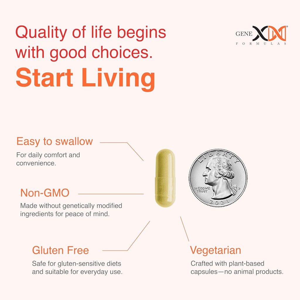 Genex Formulas Berberine HCl 500mg (90 Capsules) - NSF Certified for Safety, Quality & Label Accuracy - Supports Immune Health - Non-GMO, Gluten Free, Vegetarian 6