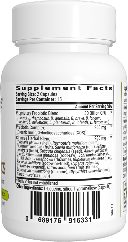 BIOptimizers Cognibiotics Probiotic Brain Supplement - Helps Support Mood, Better Focus, Memory, Mental Clarity - 30 Capsules 3