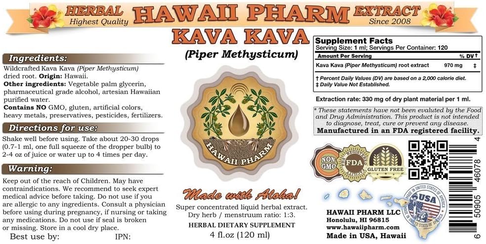 Kava Kava (Piper Methysticum) Liquid Extract 2x32 oz 3