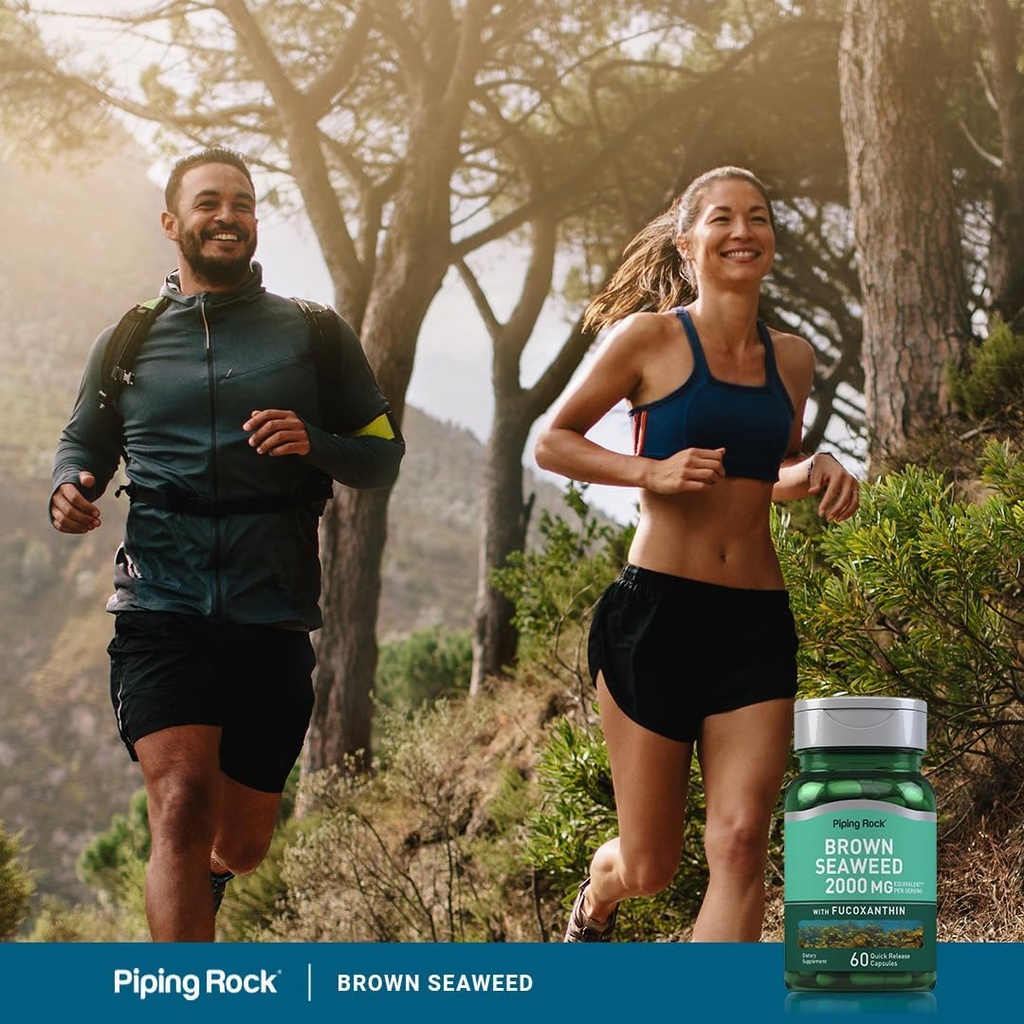 Piping Rock Brown Seaweed Capsules 2000mg | 60 Count | Fucoxanthin Extract Supplement | Non-GMO, Gluten Free 6