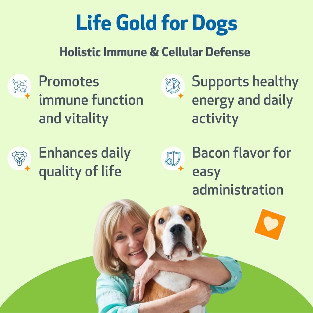 Pet Wellbeing Life Gold for Dogs - Vet-Formulated - Immune Support and Antioxidant Protection - Natural Herbal Supplement 2 oz (59 ml) 3