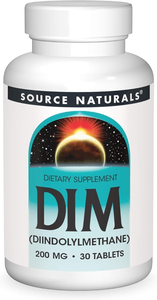 Source Naturals DIM, Diindolylmethane 200mg with BioPerine, Vitamin E & More - 30 Tablets 2