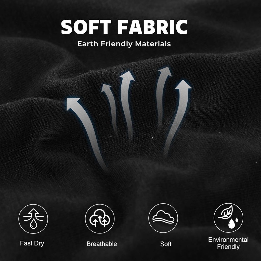 BAMBOO COOL Breathable Men's Underwear Modern Multipack Comfortsoft Moisture-Wicking Boxer Briefs 6 Pack 5