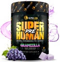 ALPHA LION Superhuman Pre Workout Powder, Beta Alanine, L-Taurine & Tri-Source Caffeine for Sustained Energy & Focus, Nitric Oxide & Citrulline for Pump (21 Servings, Grapezilla) 2