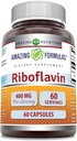 Amazing Formulas Riboflavin 400mg 120 Capsules Dietary Supplement | Non-GMO | Gluten Free | Made in USA 5