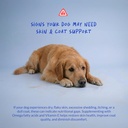 Omega 3 Fish Oil for Dogs - 120 Chewable Tablets - with Omega 3, 6, and 9, Vitamin E for Dog Shedding, Itchy, Dry Skin, Joint & Heart Support 5