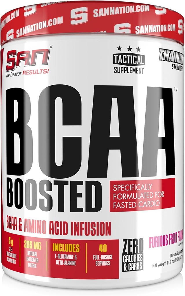 SAN BCAA Boosted Fruit Punch - Premium Branched-Chain Amino Acids for Muscle Recovery and Energy 2