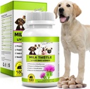 Milk Thistle for Dogs, 180 Chewable Tablets Milk Thistle Supplement for Dogs Natural Liver Support for Pets, Kidney Cleanse & Repair, Boosts Immune System Peking Duck Flavor 2