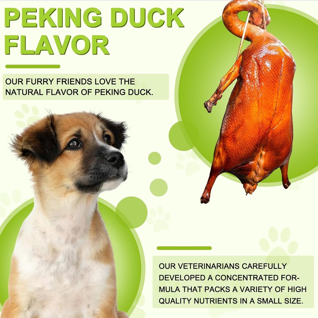 Milk Thistle for Dogs, 180 Chewable Tablets Milk Thistle Supplement for Dogs Natural Liver Support for Pets, Kidney Cleanse & Repair, Boosts Immune System Peking Duck Flavor 6