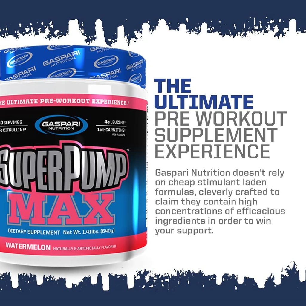 Gaspari Nutrition SuperPump MAX, The Ultimate Pre Workout Powder, Sustained Energy Preworkout, Nitric Oxide Booster, Muscle Growth, Recovery & Replenishes Electrolytes (40 Serving, Orange Cooler) 4