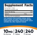 Nutricost Melatonin 10mg, 240 Tablets - 10mg Per Serving, Non-GMO, Gluten Free 3