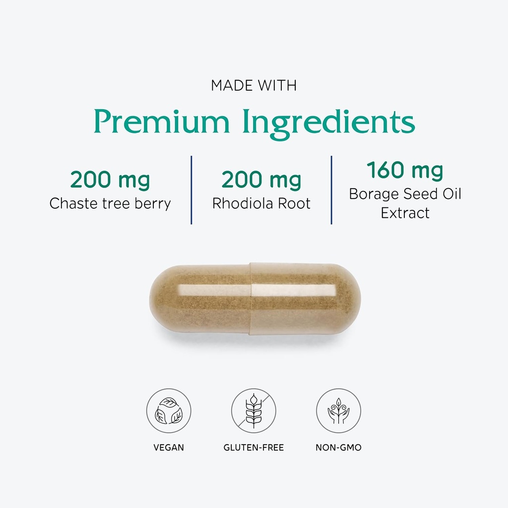 Vitanica FemRebalance, Hormone Balance Support for Women, Vegan, 60 Capsules 5