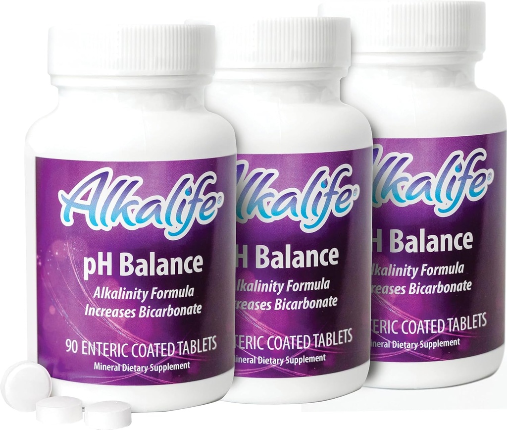 Alkalife pH Balance Supplement Tablets - The First Patented Alkaline Bicarbonate Pills - Neutralize Acid, Balance pH, Immune Support, Peak Performance, Detox - 270 Tablets 2