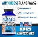 Omega 3 Fish Oil for Dogs Capsules - Salmon Oil for Dogs - Dog Fish Oil Supplement May Help Shedding, Allergy, Itching - Support Dry Skin, Joints - Dog Skin and Coat Supplement - 180 Fish Oil Pills 5