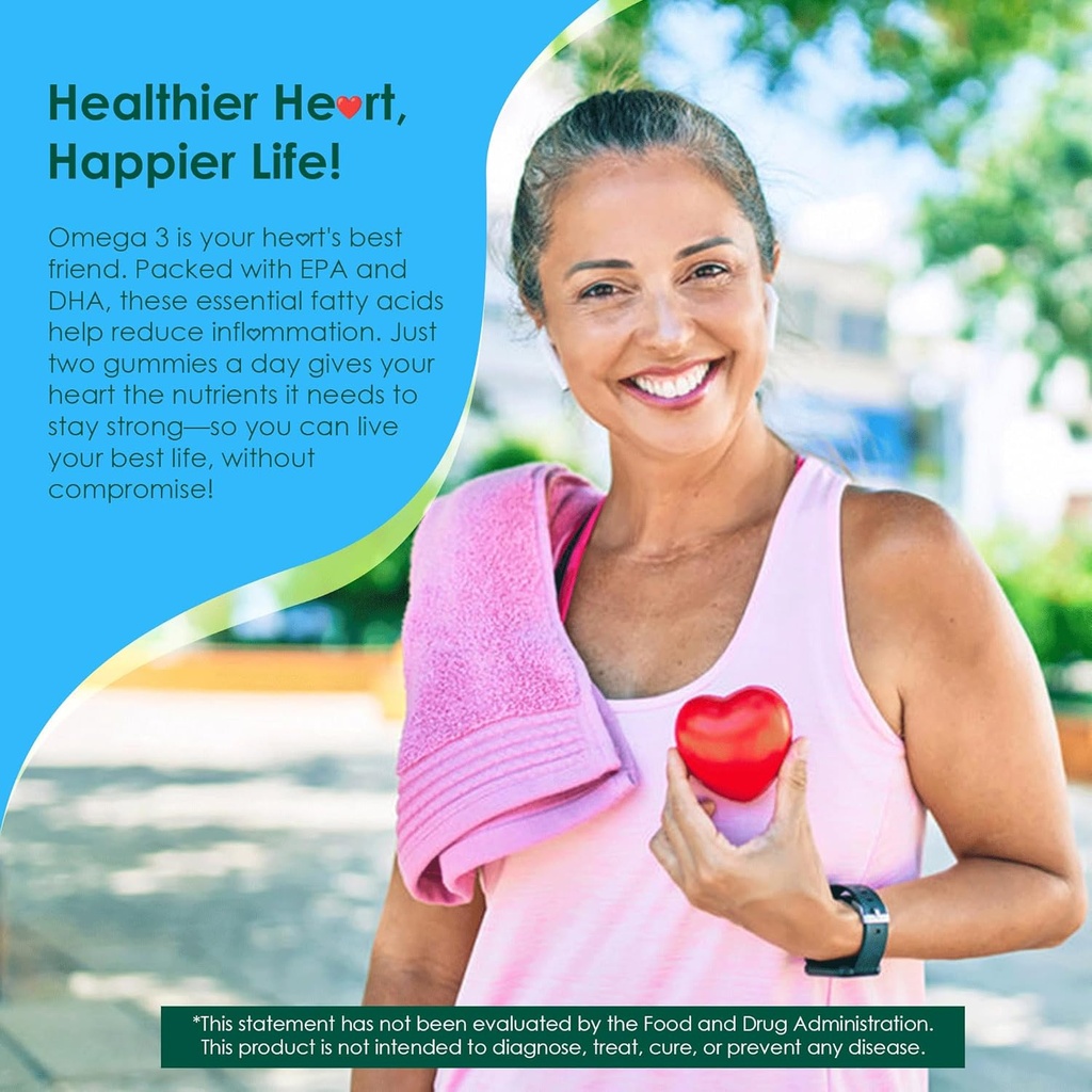 Vegan Omega 3 Gummies + Phospholipids, Astaxanthin, Vitamin D3, DHA 560mg & EPA 280mg, Fish-Free Algae Omega 3 Supplement for Adults & Kids for Brain, Eye, Skin and Overall Health, Sugar Free, 60 Cts 4