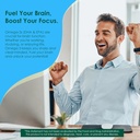 Vegan Omega 3 Gummies + Phospholipids, Astaxanthin, Vitamin D3, DHA 560mg & EPA 280mg, Fish-Free Algae Omega 3 Supplement for Adults & Kids for Brain, Eye, Skin and Overall Health, Sugar Free, 60 Cts 5