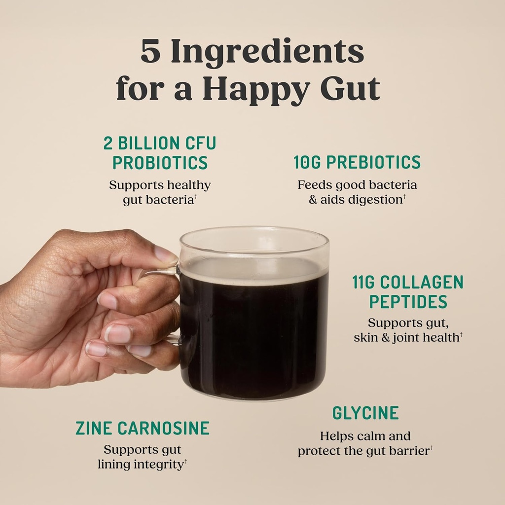 Bulletproof Unflavored Gut Health Collagen Protein, 14 Ounces, 10g Grass-Fed Collagen Peptides for Gut, Skin, Bone and Joint Support 6