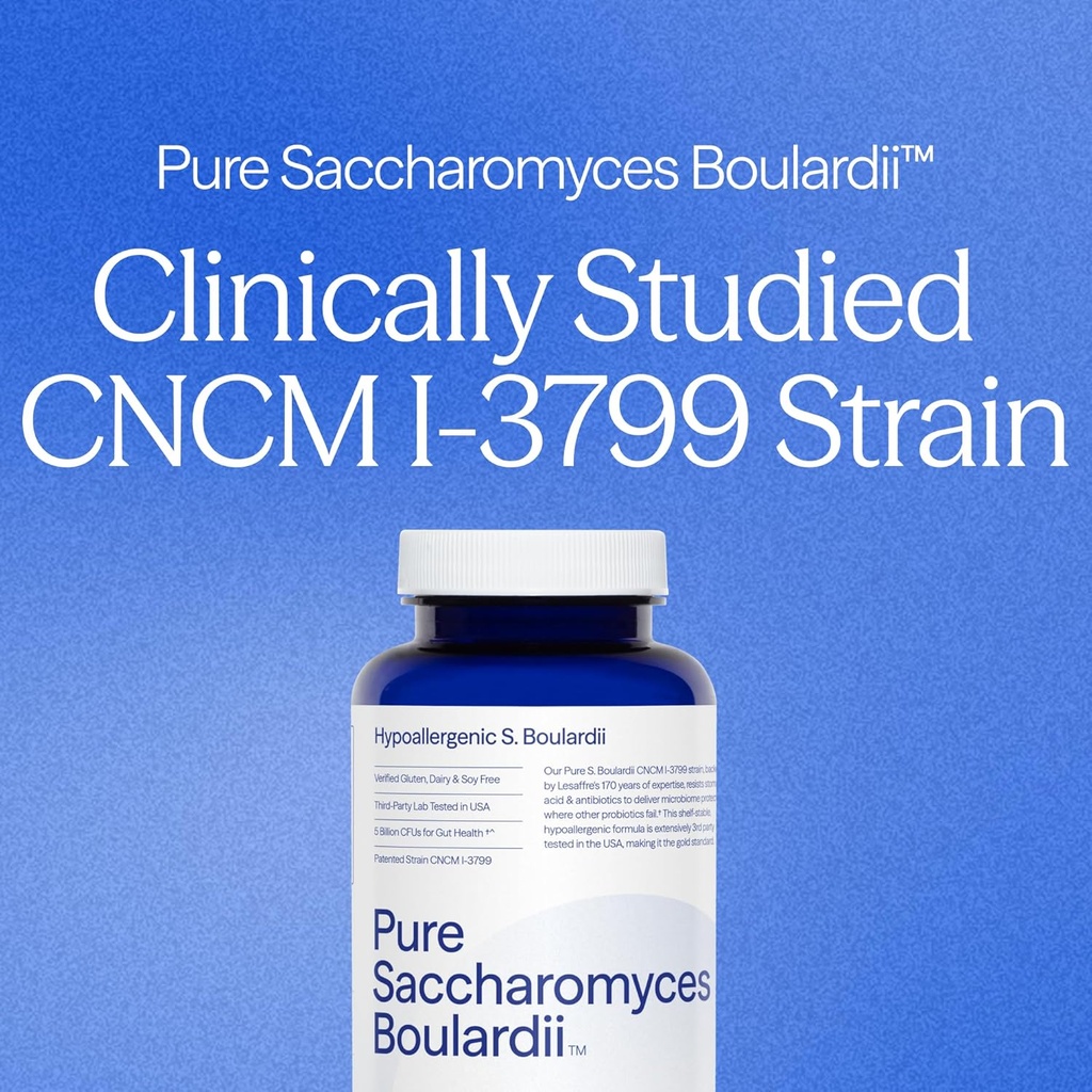 Essential Stacks Saccharomyces Boulardii Probiotics (Non-GMO & Gluten Free) - 5 Billion CFUs for Gut Health (60 Capsules) 4