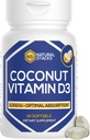 NATURAL STACKS Vitamin D 5000 IU Supplement - with Coconut Oil for Optimal Absorption - Vitamin D Pills for Immunity & Cell Growth - D3 125mcg Cholecalciferol Supplement - 30 D3 Servings 2