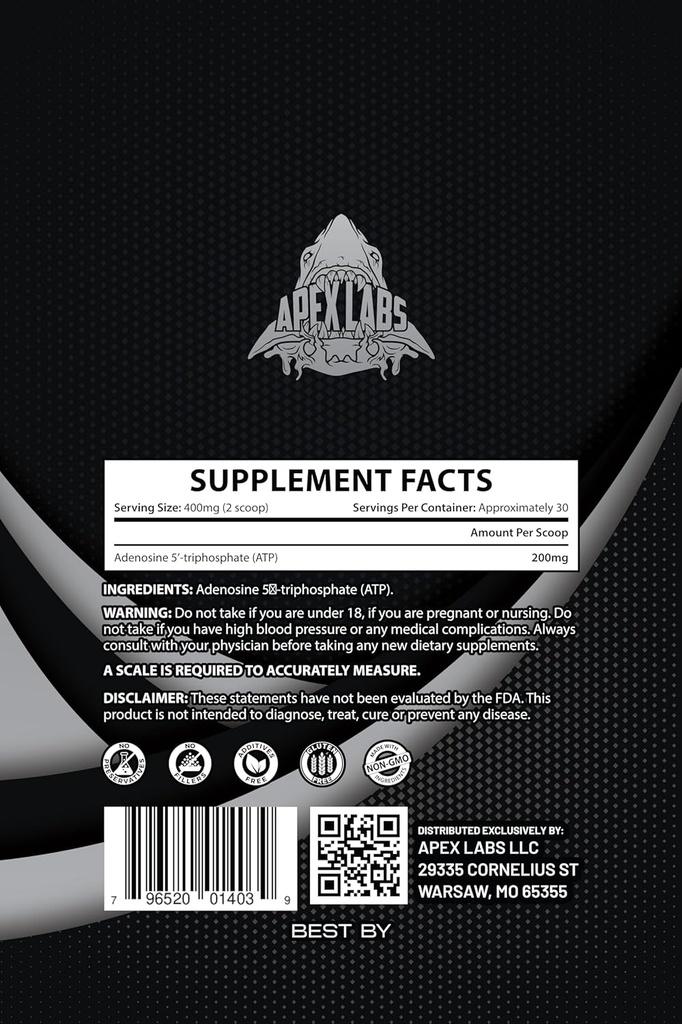 ATP| Adenosine Triphosphate| Supports Cellular Energy and Mitochondrial Health (0.4 Ounce) 5
