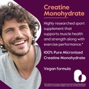 BESTVITE Creatine Monohydrate 750mg (240 Vegetarian Capsules) - Micronized - No Stearates - Vegan - Non GMO - No Gelatin - Gluten Free - Creatine Capsules 4