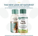 NaturVet Hemp Seed Oil Krill and Salmon, 16 oz. Liquid, Made in The USA 3