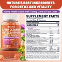 Milk Thistle Liver Detox Gummies, 18-IN-1 Liver Cleanse Detox & Repair Supplement with Berberine, Chicory Root, Turmeric, Artichoke, Dandelion Root, Chanca Piedra, Vitamins B6 B12-Sugar Free,Pack of 2 3