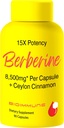 Berberine Supplement 15X Potency, Ceylon Cinnamon for Enhanced Absorption & Synergistic Effects. 8,500mg Per Capsule 2